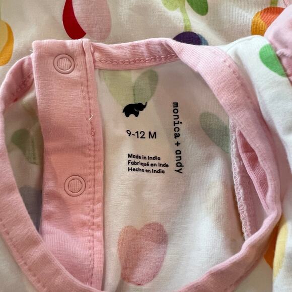 Monica + Andy Baby 1pc Rainbow Tulips Outfit Girls Size 9-12 months - Picture 4 of 5